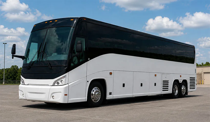 56-passenger charter bus