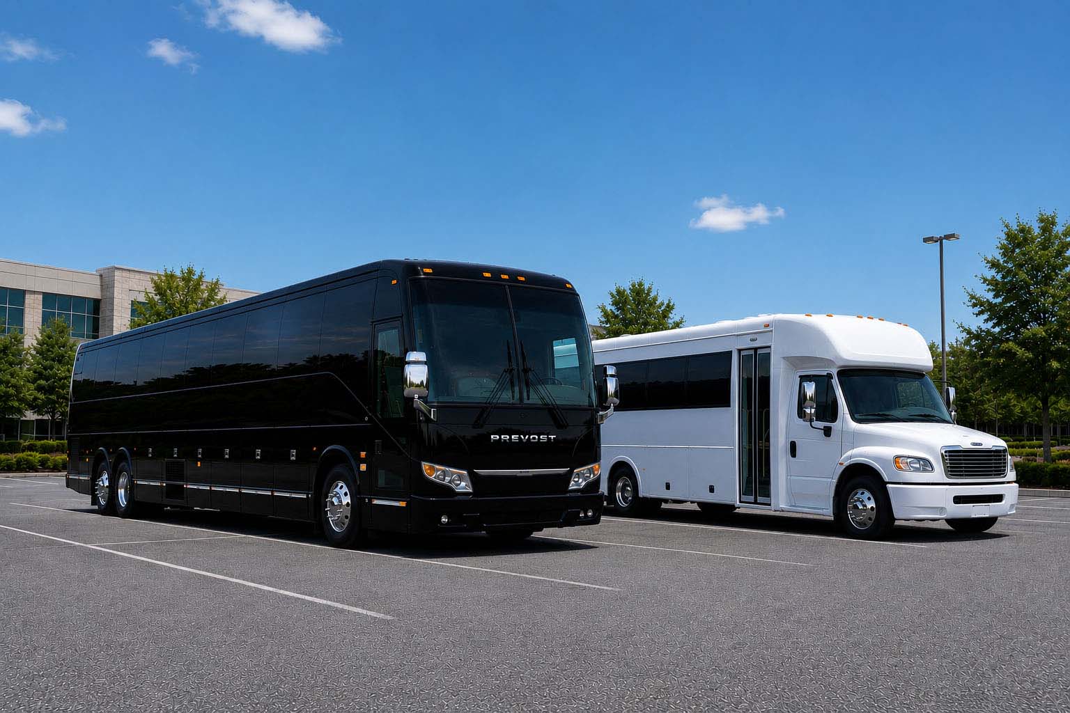 Charter bus rental in Los Angeles, CA